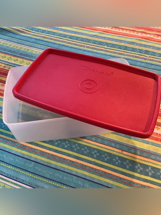 Tupperware Other - Tupperware Pak-n-Store Rectangular Container with red seal